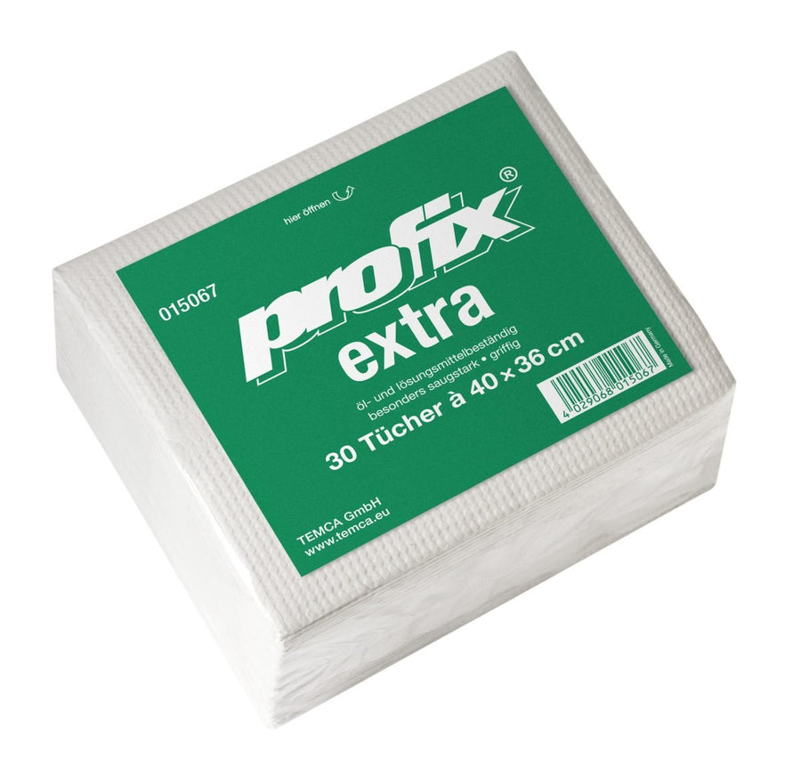 Profix Extra почистващи кърпи, 4-пластови, рециклирана целулоза, естествен цвят, 40 x 36 см – кашон с 600 кърпи (20 x 30)