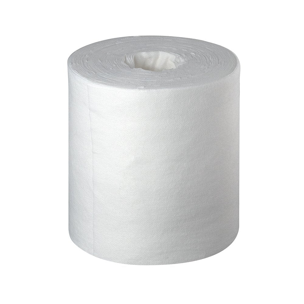 Temdex Desinfektionsrolle 18 x 36 cm, 1-lagig, Textilfaservlies, hochweiß, gelocht – 6 Rollen à 150 Blatt