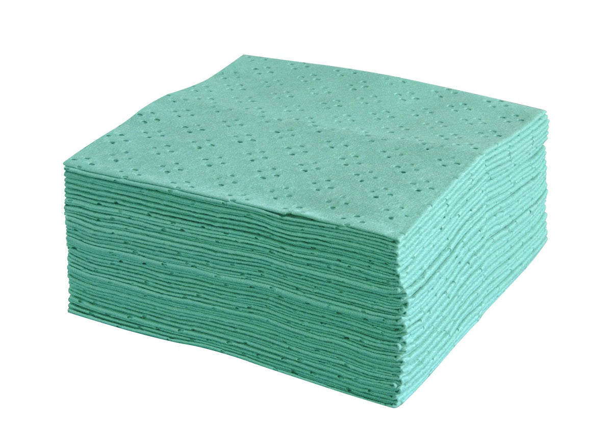 Profix 4-Farb Wischtücher 32 x 36 cm, 1-lagig, Textilfaser-Lochvlies, grün, Z-Falz – Karton mit 320 Tüchern