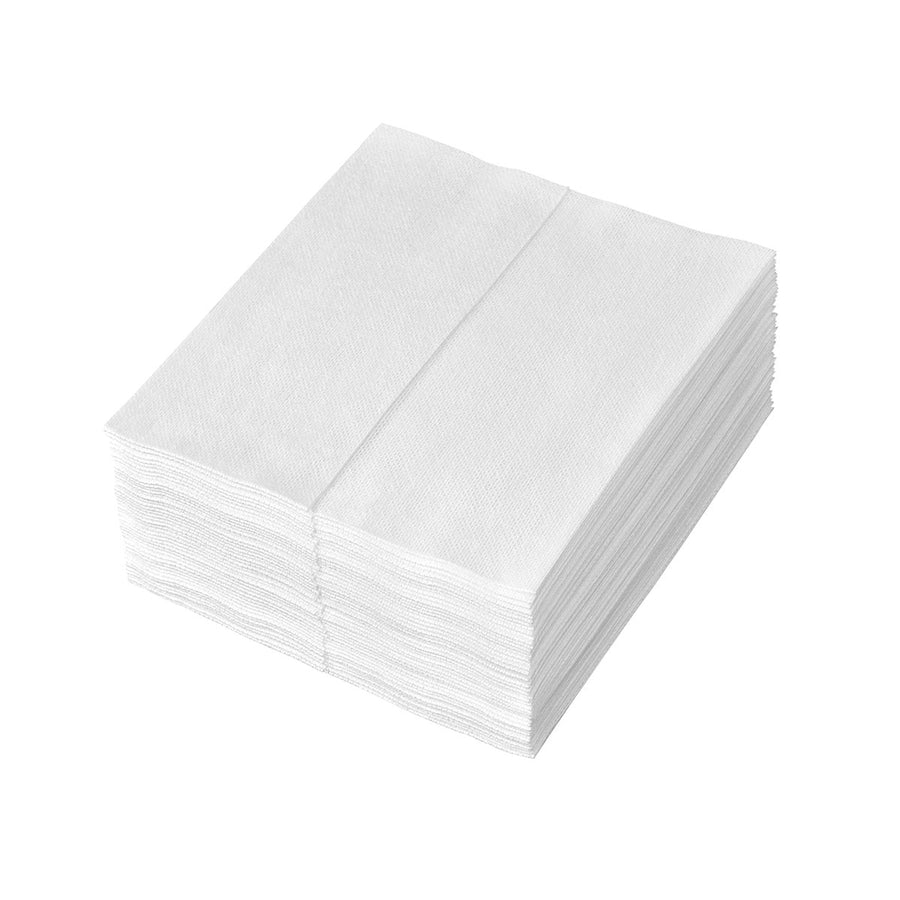 Почистващи кърпи Profix Venet Light 32 x 36 см, 1-пластови, перфориран нетъкан текстил, снежнобели, Z-сгъване – кашон с 500 кърпи (10 пакета по 50 броя)