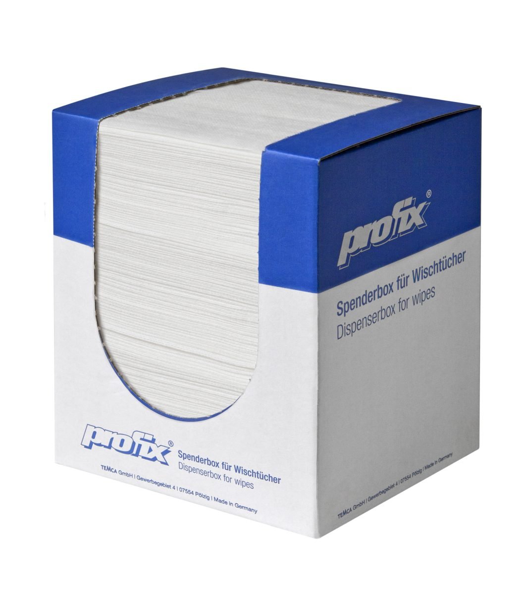 Profix Venet Light Wischtücher Box 32 x 36 cm, 1-lagig, Lochvlies, hochweiß, Z-Falz – Karton mit 500 Tüchern