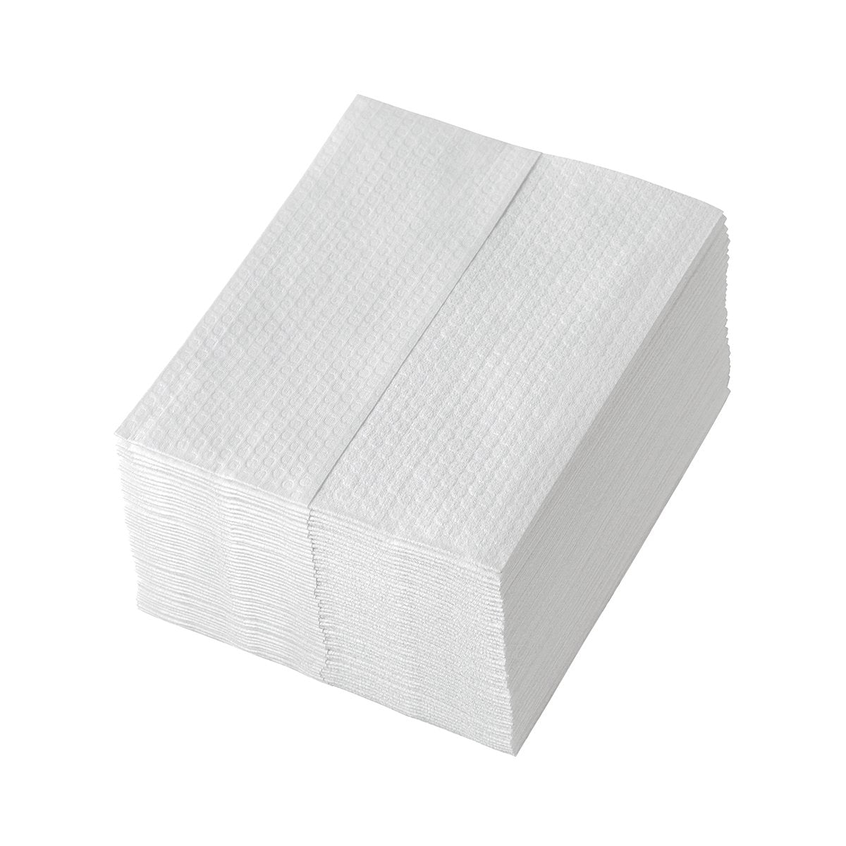 Profix Alpha Wischtücher 29 x 36 cm, Spunlace, weiß, geprägt, Z-Falz – Karton mit 600 Tüchern (12 Packs à 50)