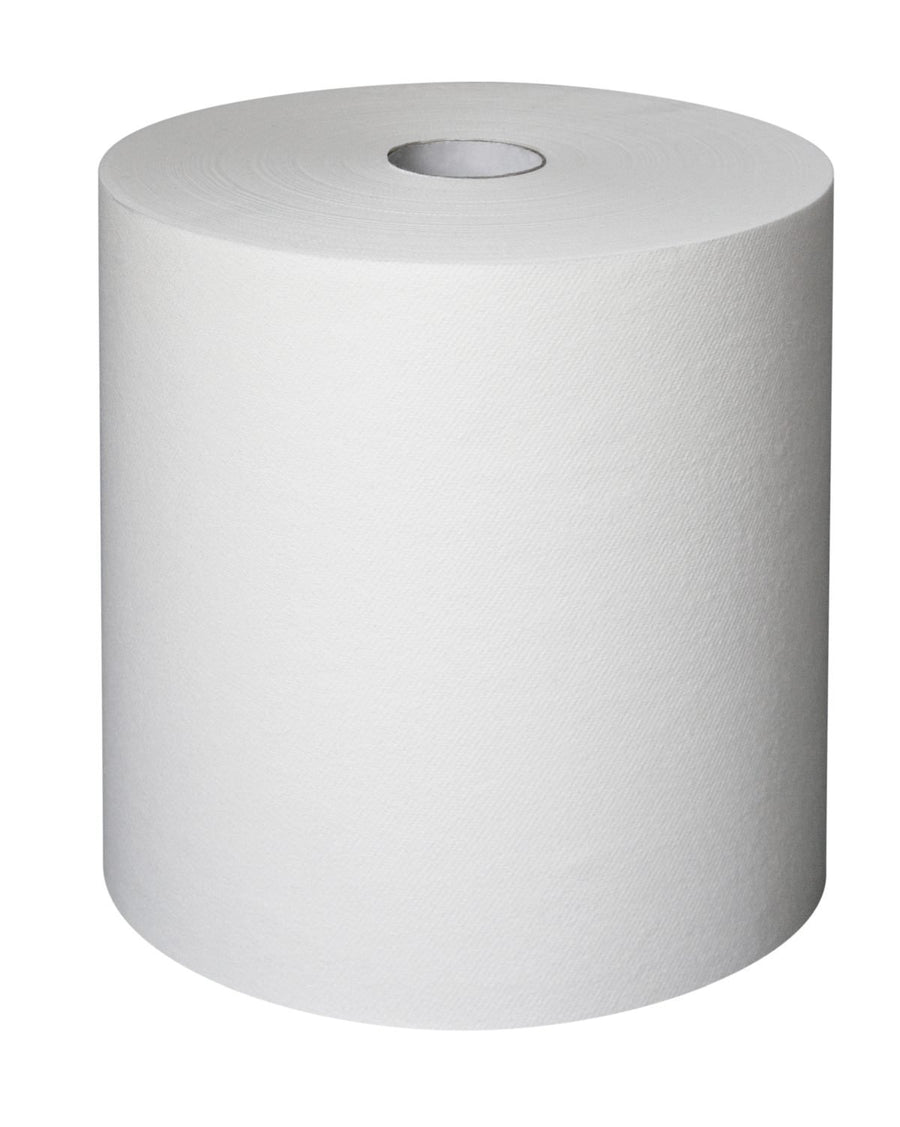 Racon Premium Air Handtuchrolle 1-lagig, Airlaid, hochweiß, 20 cm x 110 m – Karton mit 6 Rollen à 110 m