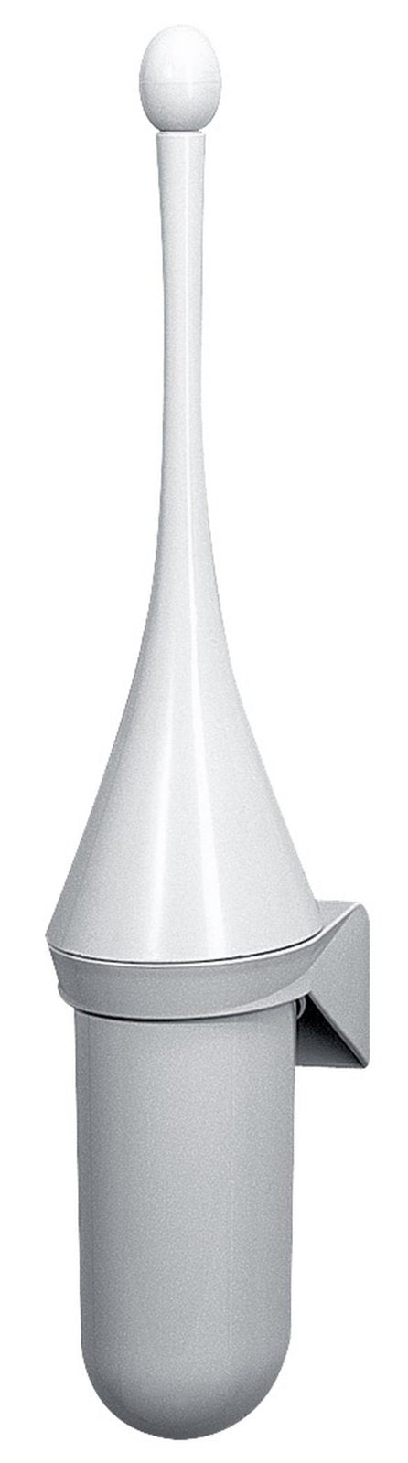 Racon brush WC-Bürste mit Halter, weiß, verschließbarer Kescher – 1 Stück