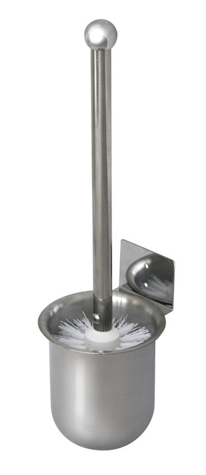 Racon X brush WC-Bürste mit Halter, Edelstahl, schwarzer Bürstenkopf – 1 Stück