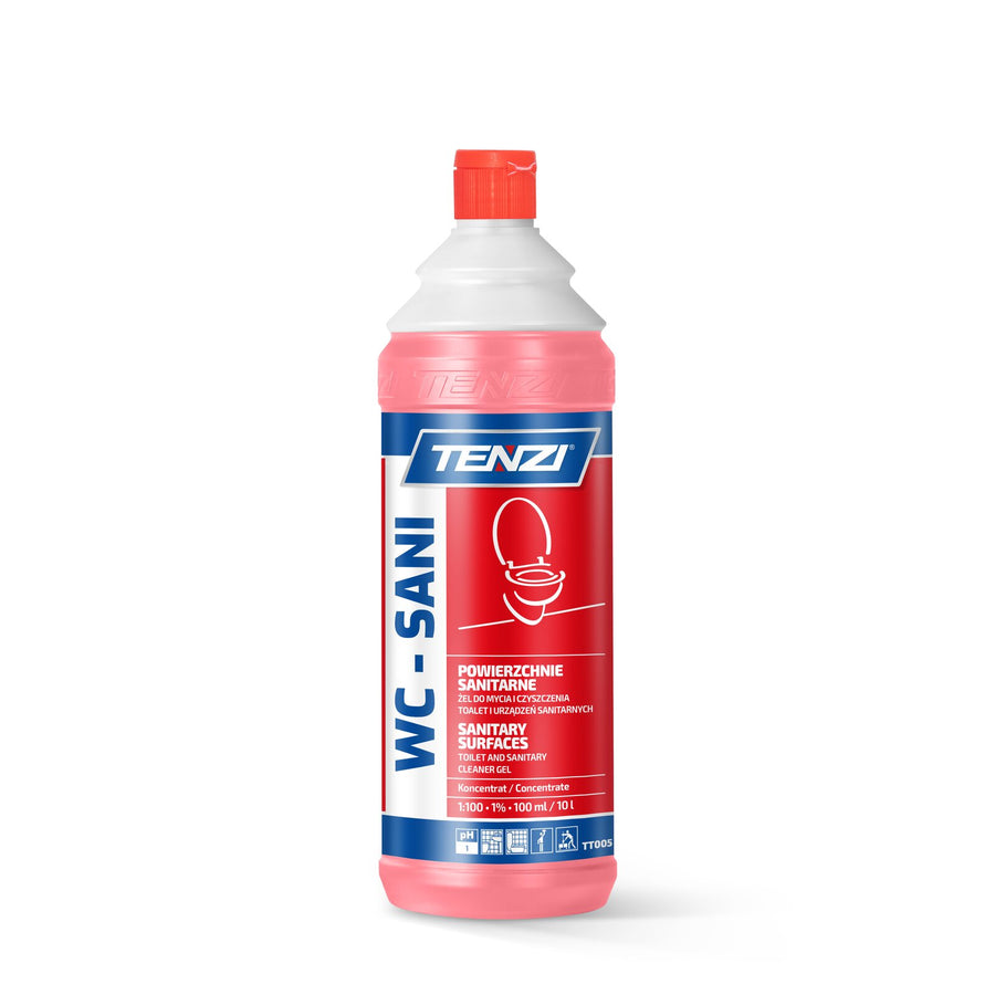 Tenzi WC-Sani Gel-Sanitärreiniger Konzentrat 1 L – Flasche mit Schraubverschluss