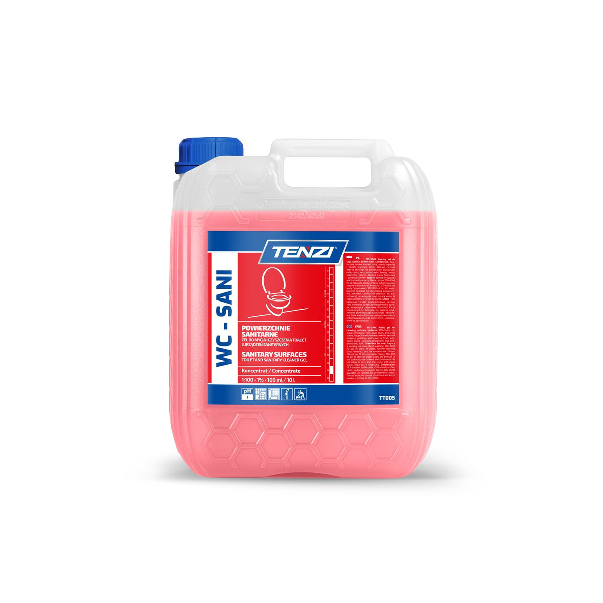 Tenzi WC-Sani Gel-Sanitärreiniger Konzentrat 5 L – Kanister