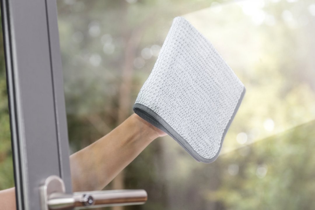 Mega Clean Mikrofasertuch Tuch to go silbergrau, 38 x 38 cm – Profi Allzwecktuch Multitalent