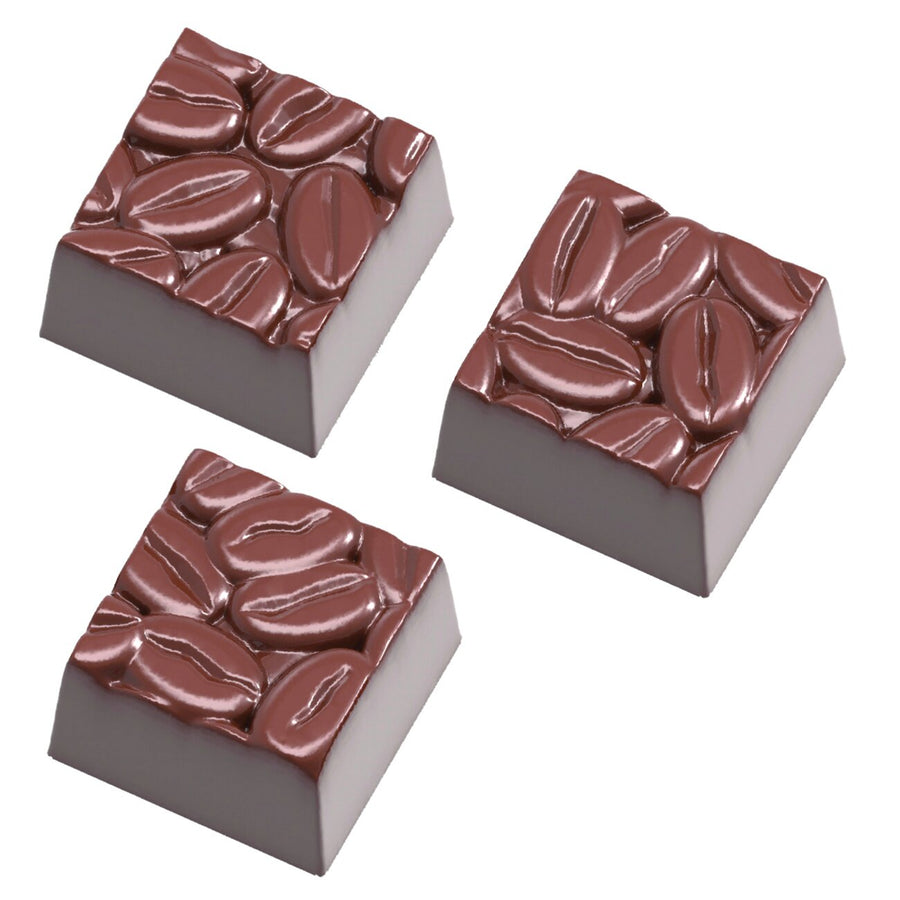Schneider Çikolata Kalıbı - kare kahve çekirdekleri, 275 x 135 x 24 mm