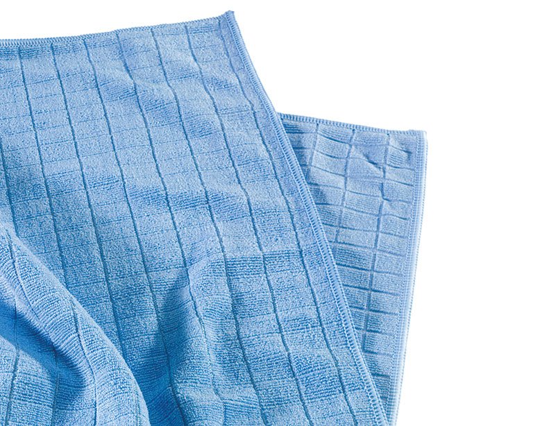Mega Clean Mikrofaser Universal- & Bodentuch blau, 50 x 60 cm – Profi Aufnehmer Wischtuch