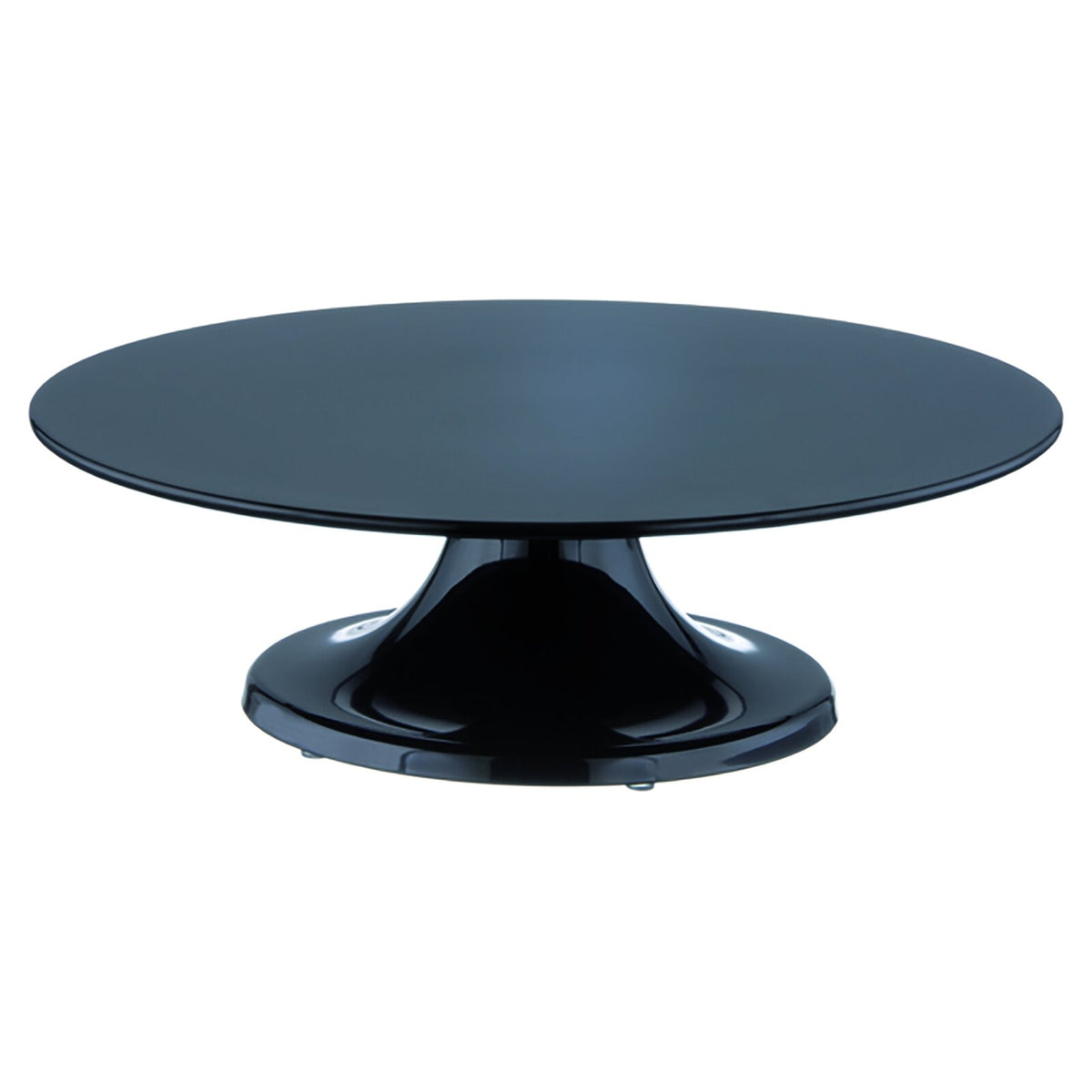 Schneider melamine cake stand, black, with pedestal, Ø 320 mm, height: 100 mm
