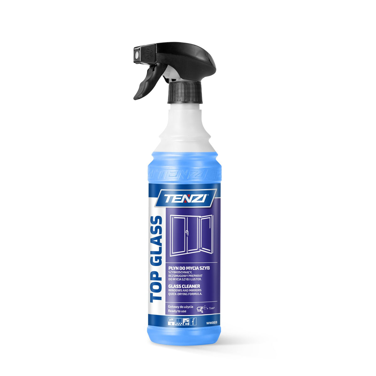 Tenzi Top Glass GT Glasreiniger 600 ml – Sprühflasche