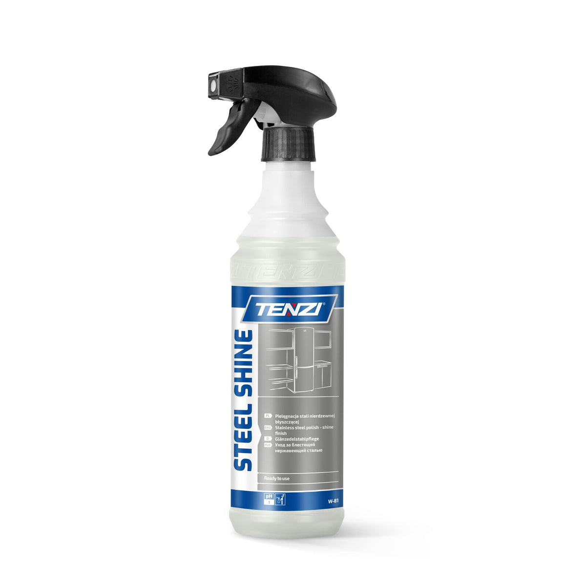 Tenzi Steel Shine GT Edelstahlpflege 600 ml – Sprühflasche