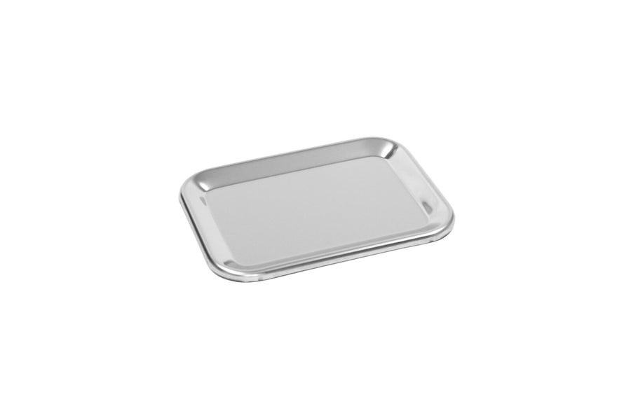 Schneider display tray, polished stainless steel, 200 x 160 x 12 mm