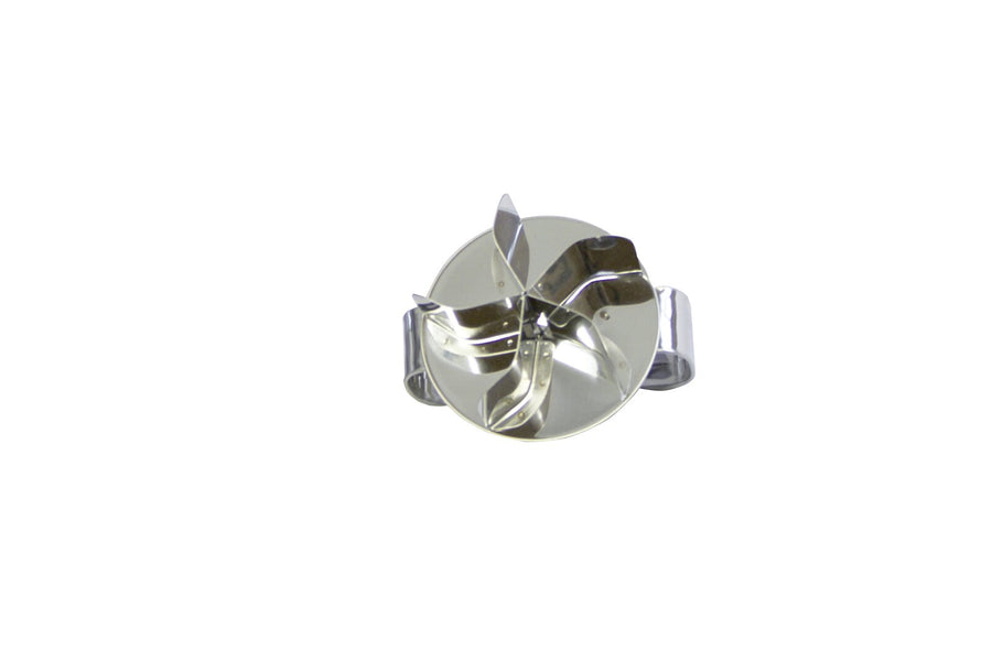 Schneider Kaisersemmeldrücker aus Edelstahl, klein, ohne Loch, Ø 6,5 cm